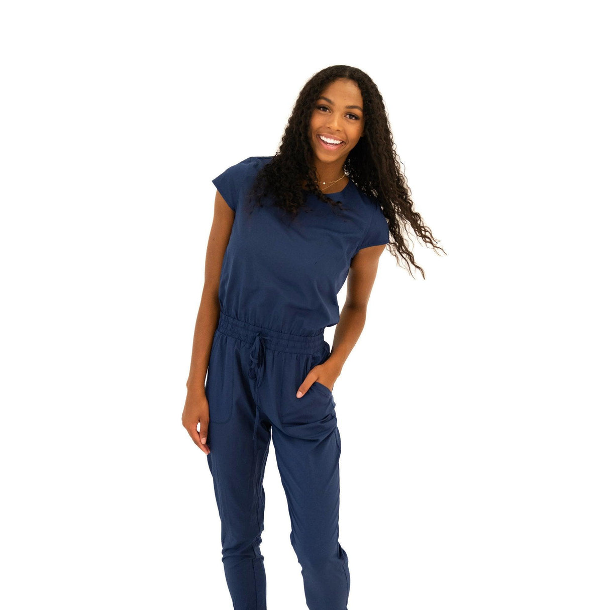 DT Unity Jumpsuit in Navy - LuxNovaHub 