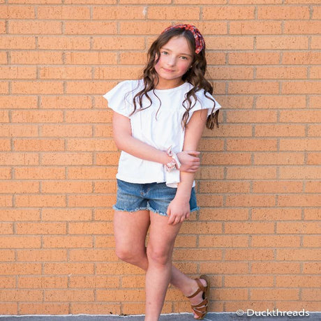 Tractr Dark Distressed Denim Shorts for Girls - LuxNovaHub 