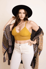 Boho Racerback Bralette Plus - LuxNovaHub 