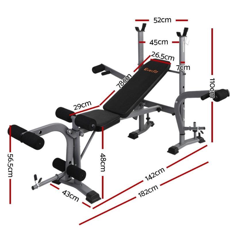 Everfit Multi Station Weight Bench - LuxNovaHub 