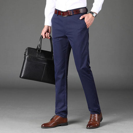 Fashion Men's Pants 2022 | Casual Suits Pants Men | Men Business - LuxNovaHub 