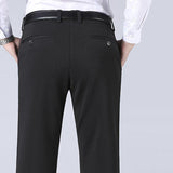 Formal Pants Men Thick Autumn Black Blue Grey - LuxNovaHub 