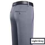 Formal Pants Men Thick Autumn Black Blue Grey