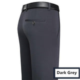 Formal Pants Men Thick Autumn Black Blue Grey