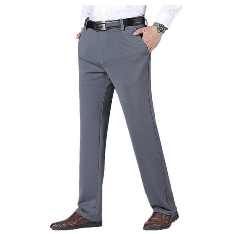 Formal Pants Men Thick Autumn Black Blue Grey - LuxNovaHub 