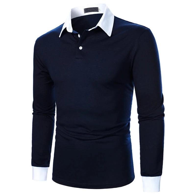 Polo Shirt Solid Business Formal - LuxNovaHub 