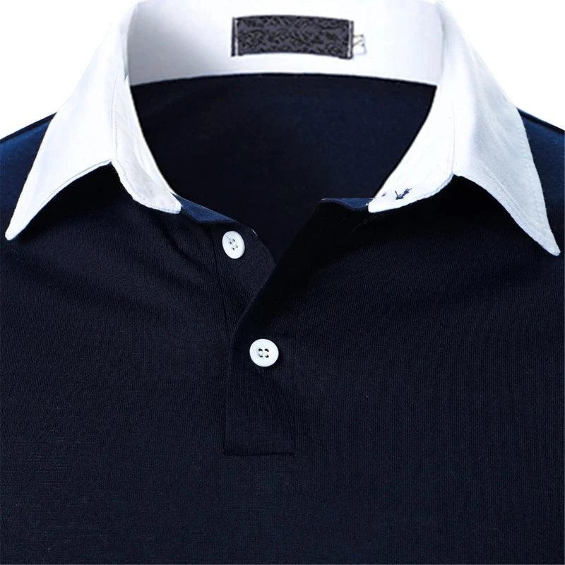 Polo Shirt Solid Business Formal - LuxNovaHub 