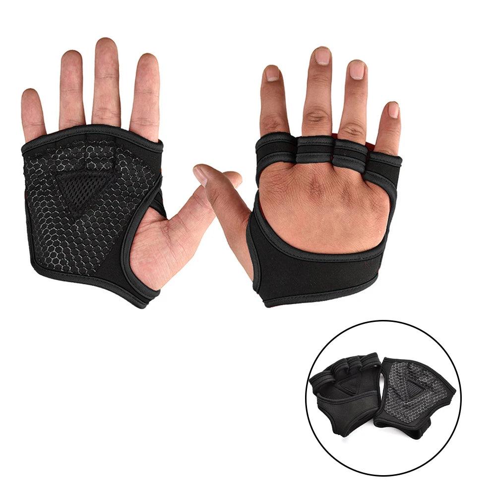 Training Sport Gloves for Men Women Workout Gloves Fitness Body Building Weightlifting Gym Hand Wrist Palm Protector Gloves - LuxNovaHub 