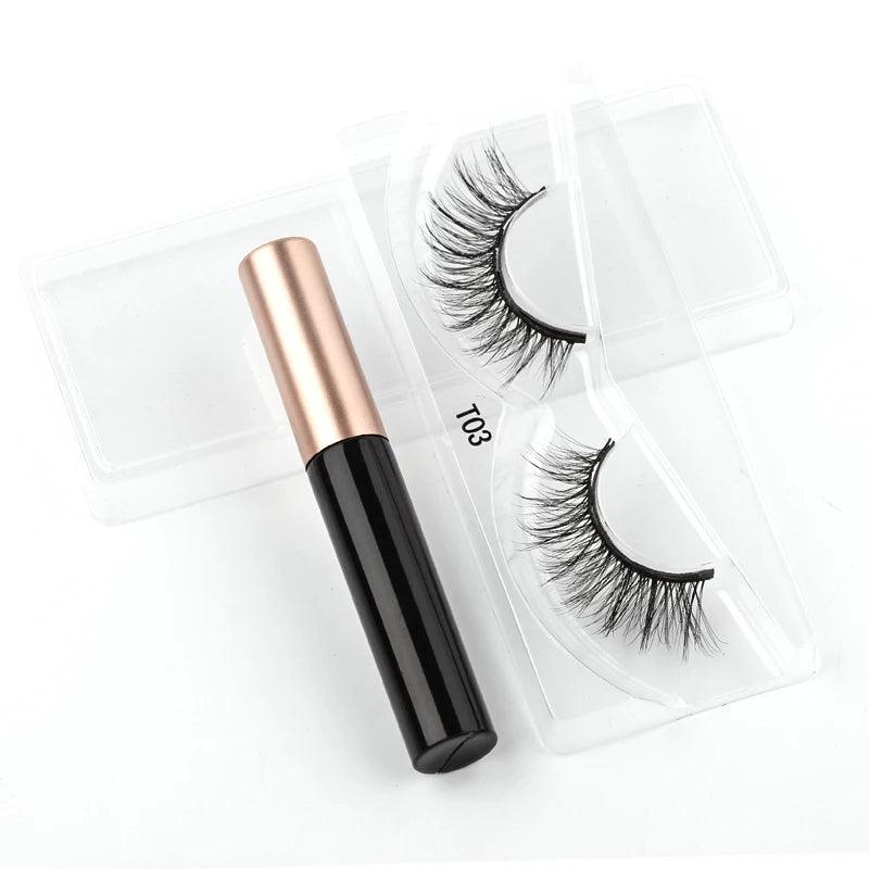 Magnetic Lash Kit - 3D Mink Lashes & Waterproof Magnetic Eyeliner for All-Day Glam