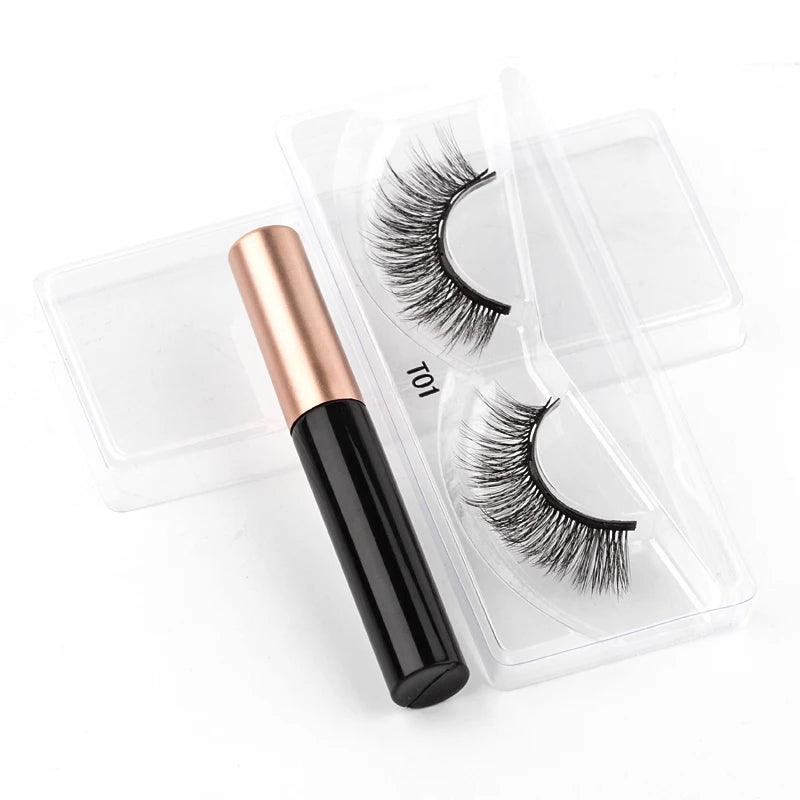 Magnetic Lash Kit - 3D Mink Lashes & Waterproof Magnetic Eyeliner for All-Day Glam