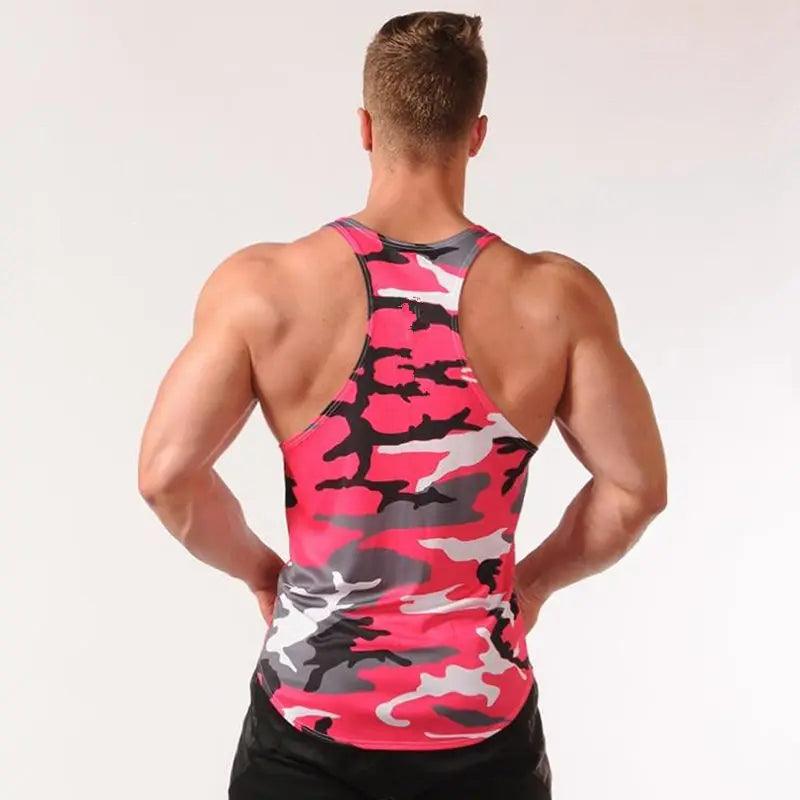 Men Bodybuilding Tank Tops Camouflage Sleeveless - LuxNovaHub 