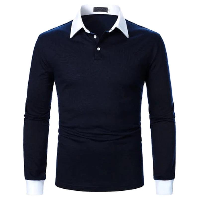 Polo Shirt Solid Business Formal - LuxNovaHub 