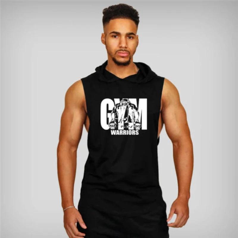 Men Summer Fitness Clothing Bodybuilding Hoody - LuxNovaHub 