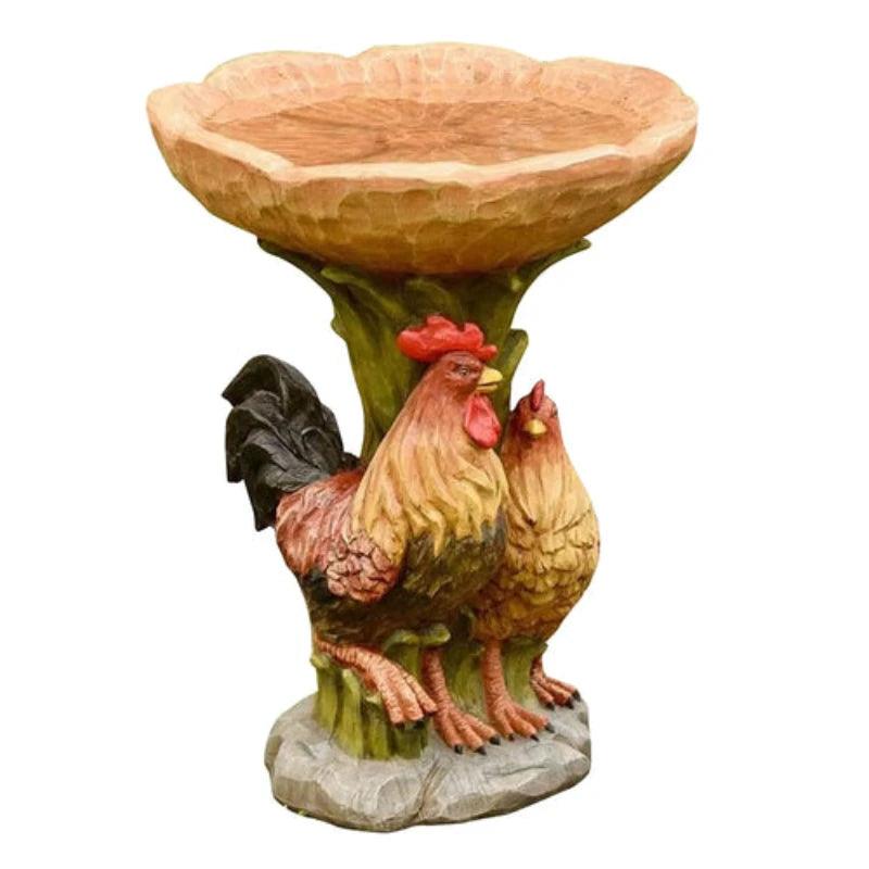 Garden Decoration Resin Birdbath - LuxNovaHub 