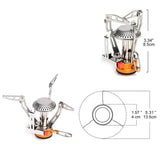 Gas Stove Heater Tourist Burner Foldable - LuxNovaHub 