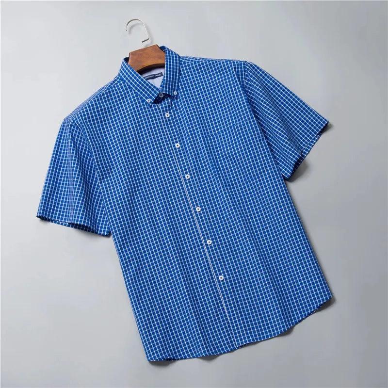 Cotton summer men's shirt - LuxNovaHub 