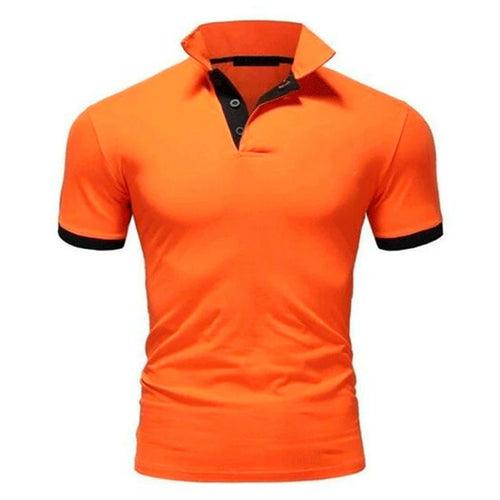 Men Summer Stritching Men's Shorts Sleeve Polo - LuxNovaHub 