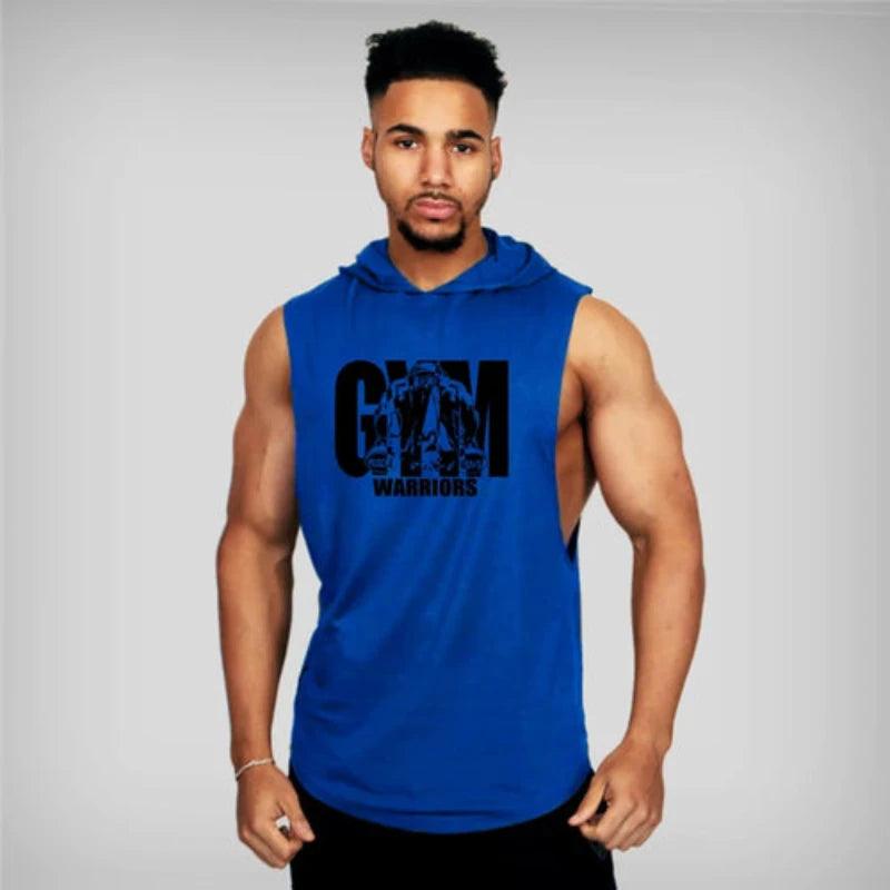 Men Summer Fitness Clothing Bodybuilding Hoody - LuxNovaHub 