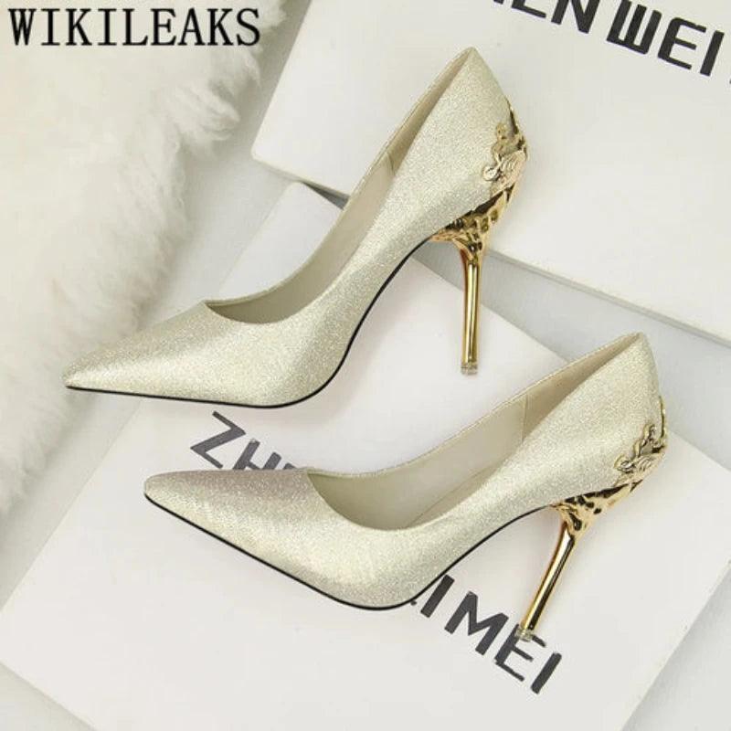 Stiletto High Hills For Women Office Shoes - LuxNovaHub 