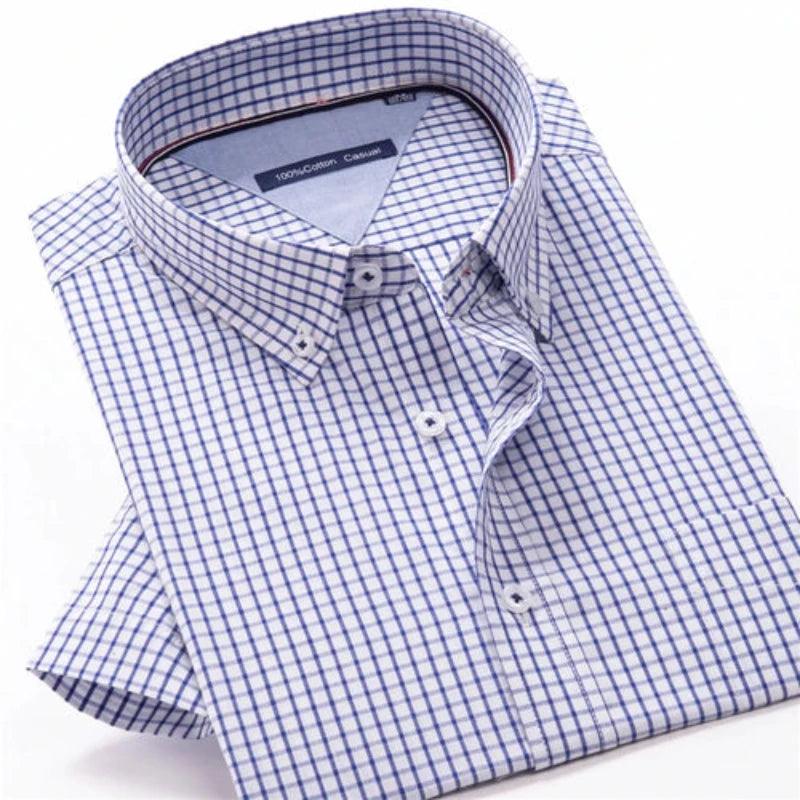 Cotton summer men's shirt - LuxNovaHub 