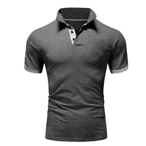 Men Summer Stritching Men's Shorts Sleeve Polo - LuxNovaHub 