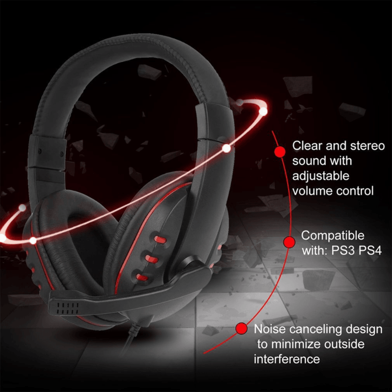 Comfortable USB Wired Stereo Micphone Headphone - LuxNovaHub 