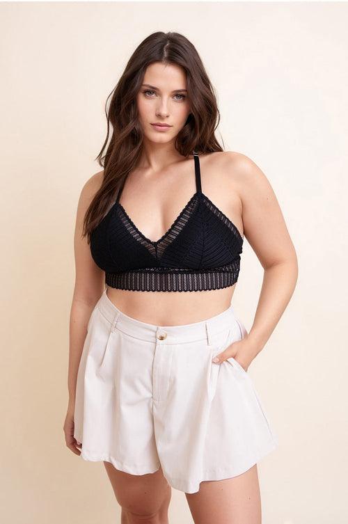 Boho Racerback Bralette Plus - LuxNovaHub 