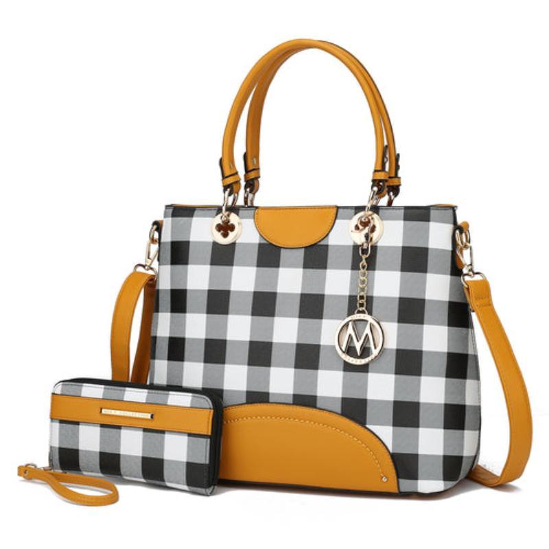 MKF CollectionGabriella Chekered Handbag - LuxNovaHub 