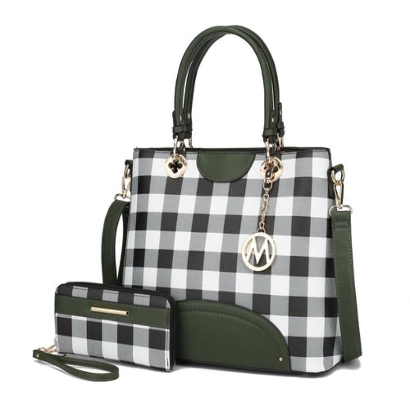 MKF CollectionGabriella Chekered Handbag - LuxNovaHub 