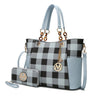 Mariely Checker Tote Handbag - LuxNovaHub 