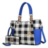 Mariely Checker Tote Handbag - LuxNovaHub 