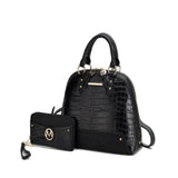 Nora Premium Croco Satchel Handbag For Women - LuxNovaHub 