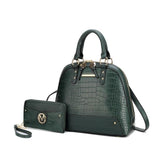 Nora Premium Croco Satchel Handbag For Women - LuxNovaHub 