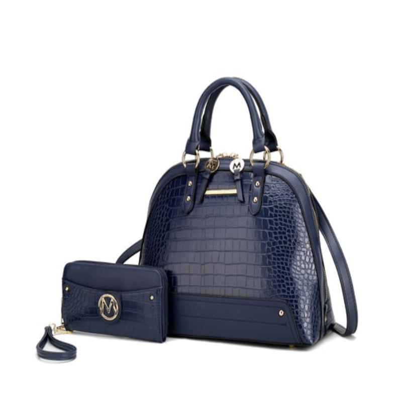 Nora Premium Croco Satchel Handbag For Women - LuxNovaHub 