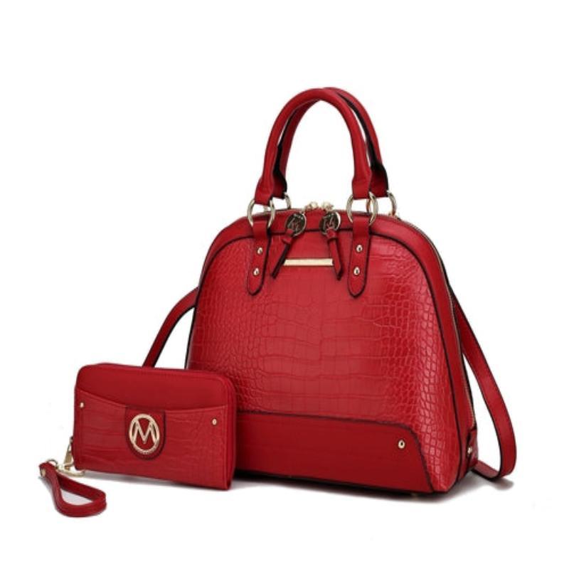 Nora Premium Croco Satchel Handbag For Women - LuxNovaHub 