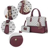 Print Women Tote Bag with matching Wristlet - LuxNovaHub 