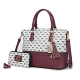 Print Women Tote Bag with matching Wristlet - LuxNovaHub 