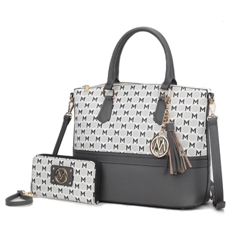 Print Women Tote Bag with matching Wristlet - LuxNovaHub 