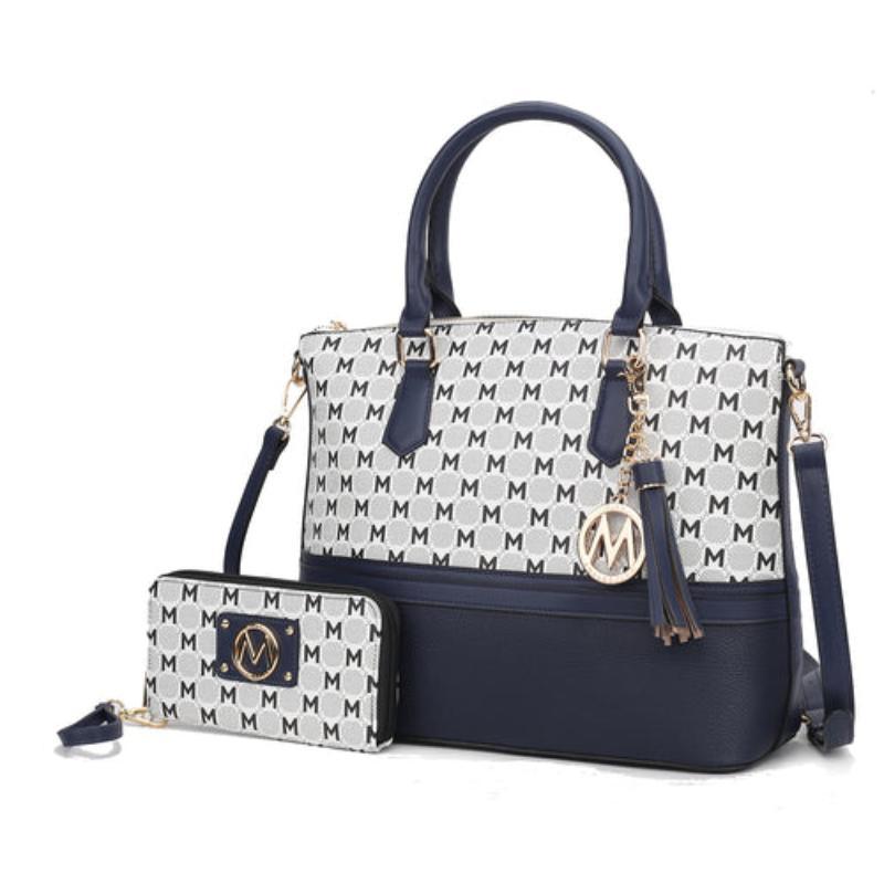 Print Women Tote Bag with matching Wristlet - LuxNovaHub 