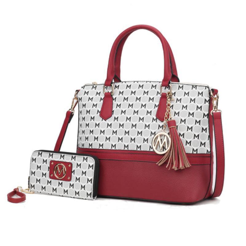 Print Women Tote Bag with matching Wristlet - LuxNovaHub 