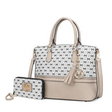 Print Women Tote Bag with matching Wristlet - LuxNovaHub 