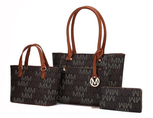 Lady II M Signature Tote & Wallet Set - LuxNovaHub 