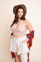 Boho Racerback Bralette Plus - LuxNovaHub 