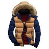 Mens Two Tone Puffer Jacket - LuxNovaHub 