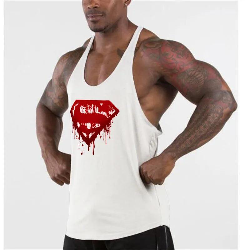 Vest Muscle Sleeveless Singlets Mens Bodybuilding Fitness - LuxNovaHub 