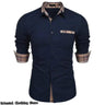 Men's casual shirt business travel long-sleeved - LuxNovaHub 