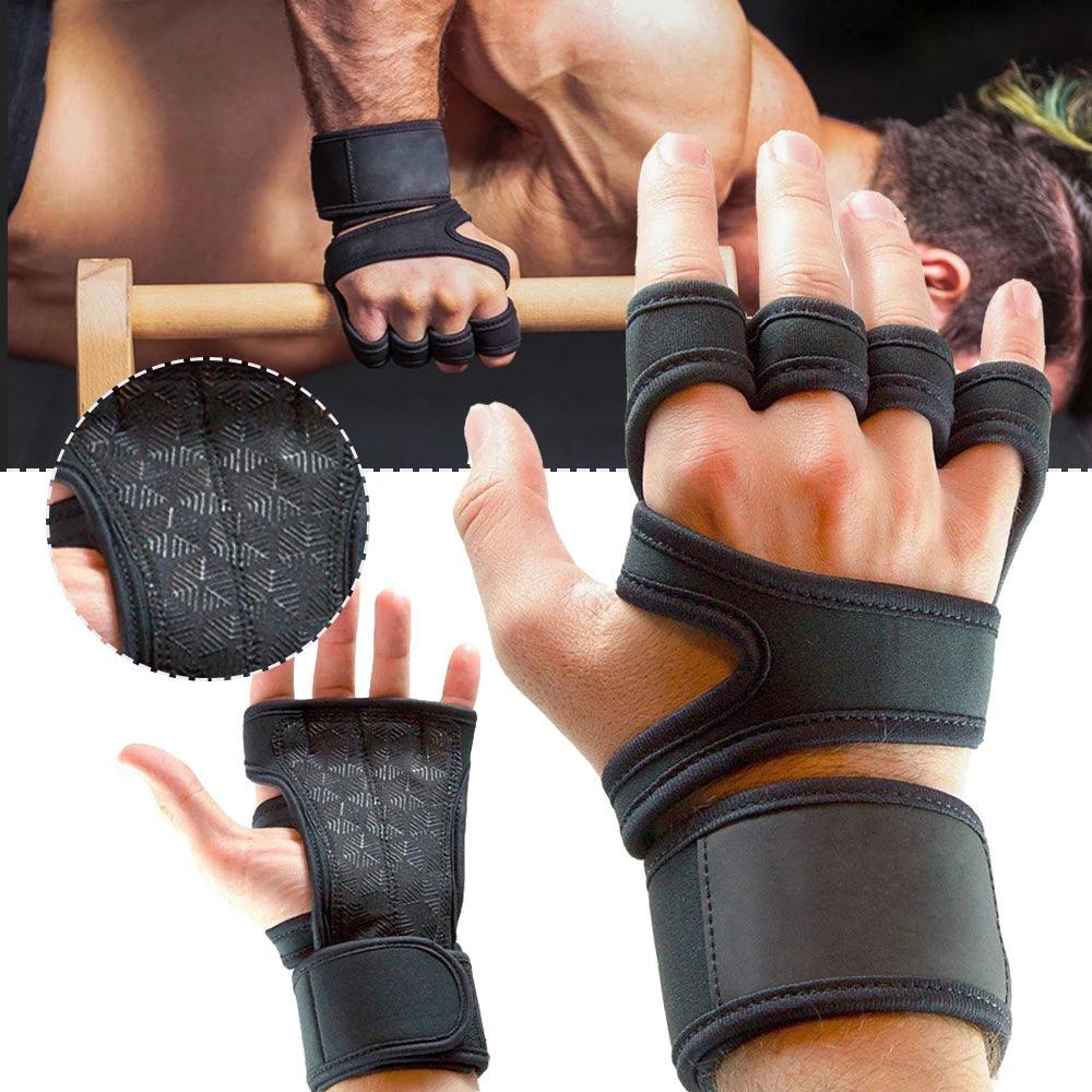 Training Sport Gloves for Men Women Workout Gloves Fitness Body Building Weightlifting Gym Hand Wrist Palm Protector Gloves - LuxNovaHub 