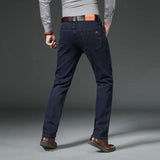 Men's Classic Autumn Winter Jeans - LuxNovaHub 