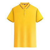 Customized LOGO Polo T-Shirt Men Summer - LuxNovaHub 