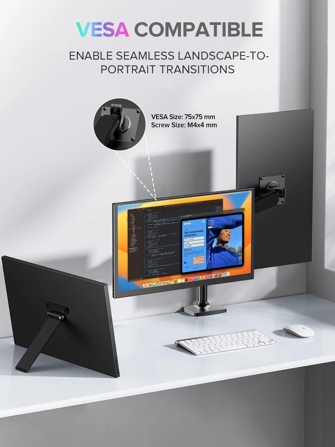 EVICIV 4K Portable Monitor 18.4 inch - LuxNovaHub 